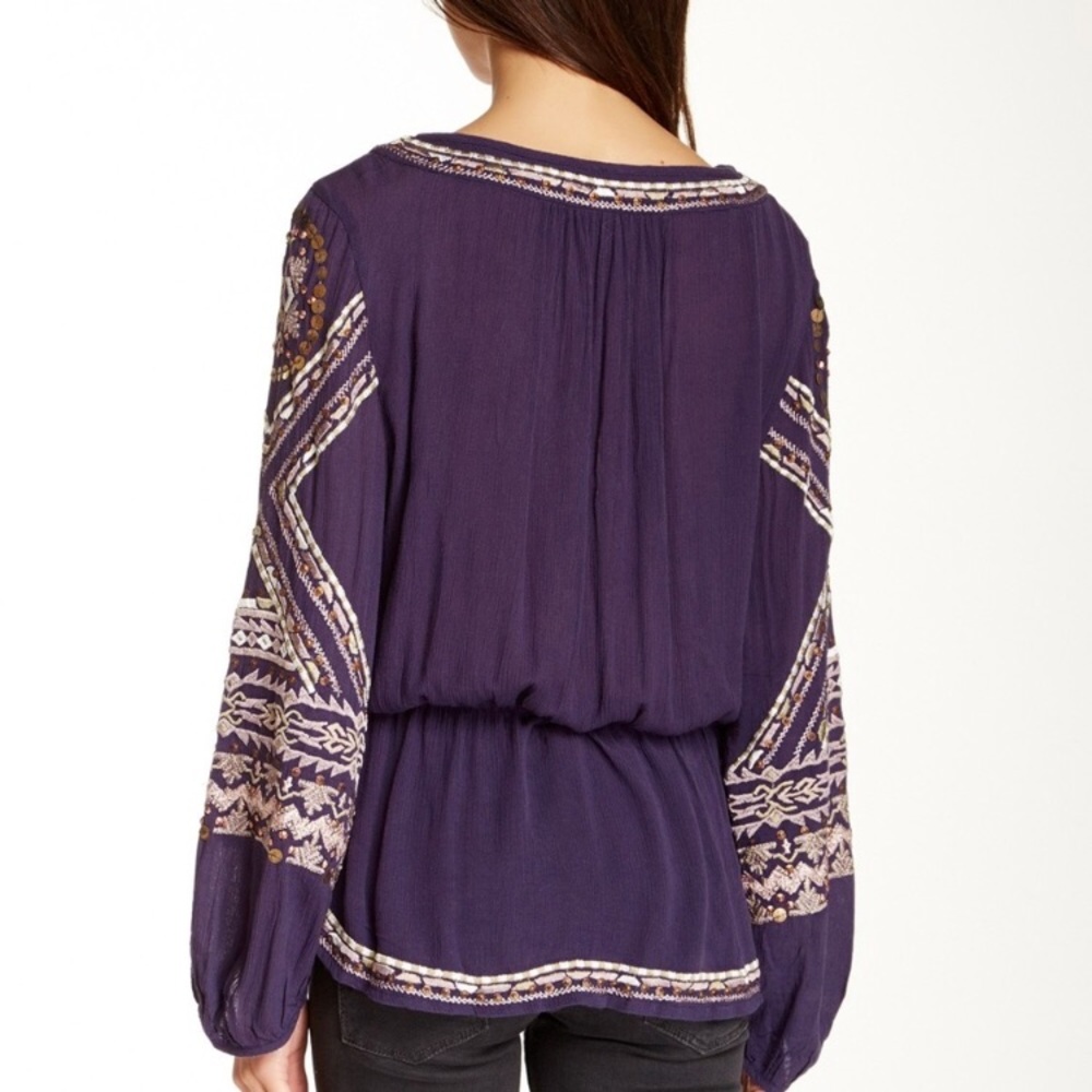 Free People beaded blouse - Picture 2 of 5